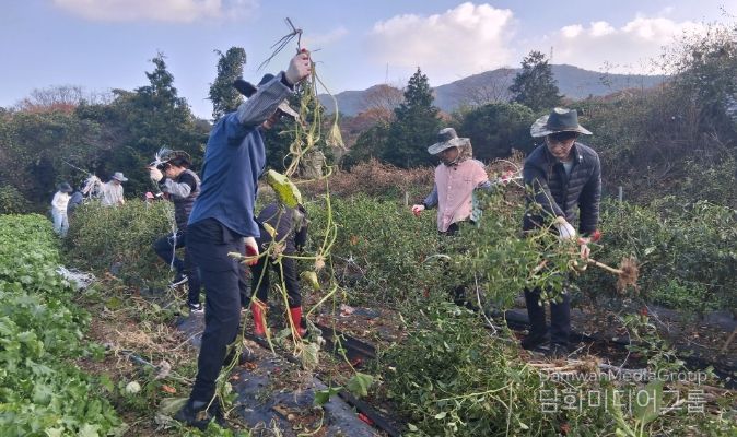 고성군 재무과, 가을철 농촌일손돕기