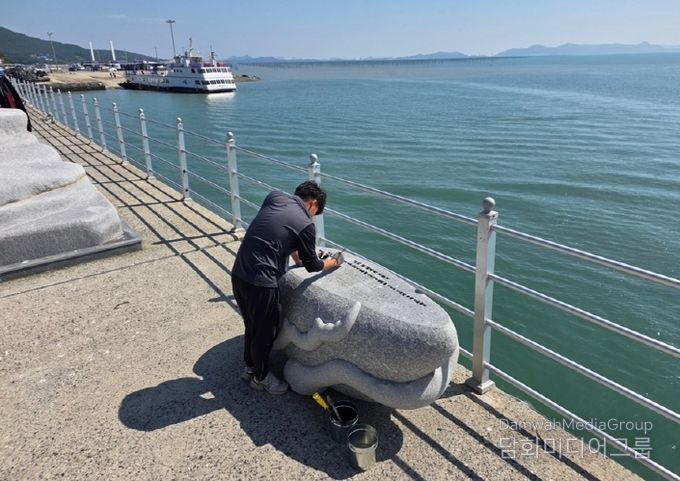 섬 뻘낙지 음식특화거리 노후 시설 정비