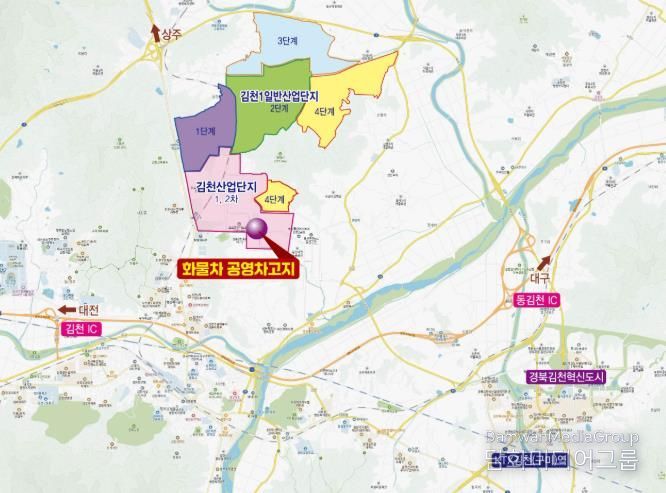 김천시, 화물자동차 공영차고지 조성 본격 추진-교통행정과(사진_위치도).