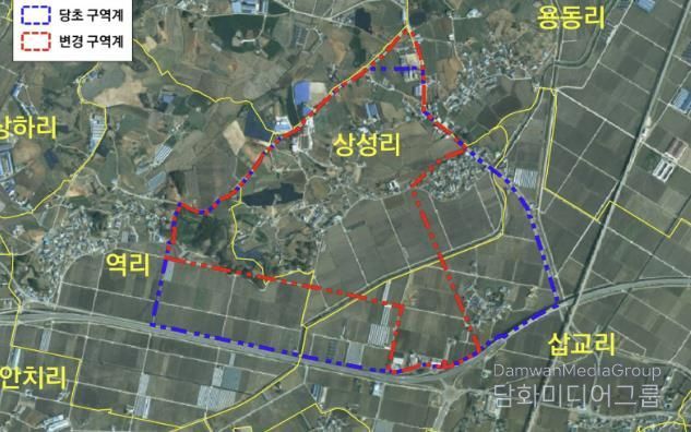 토지거래허가구역 조정 도면