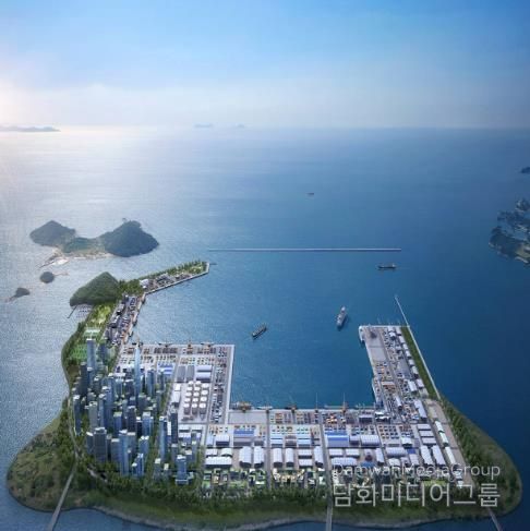 군산시새만금기본계획현안반영위해뛴다(군산새만금신항조감도).