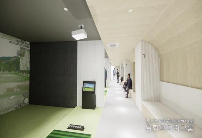 용산 스크린 파크골프장 삼각지점 투시도