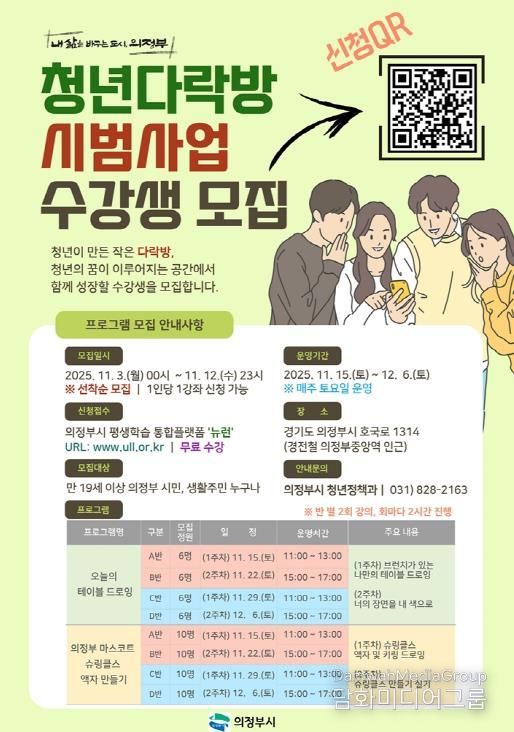 의정부시, 청년이 직접 기획한 ‘청년다락방 시범사업’ 운영