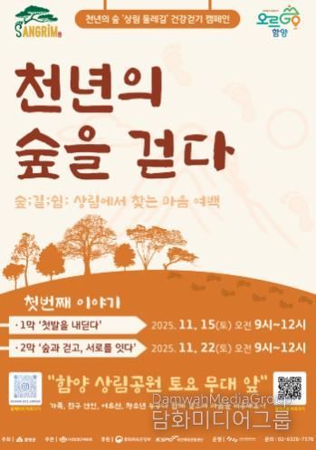 천년의 숲, 걷기와 문화가 만나다