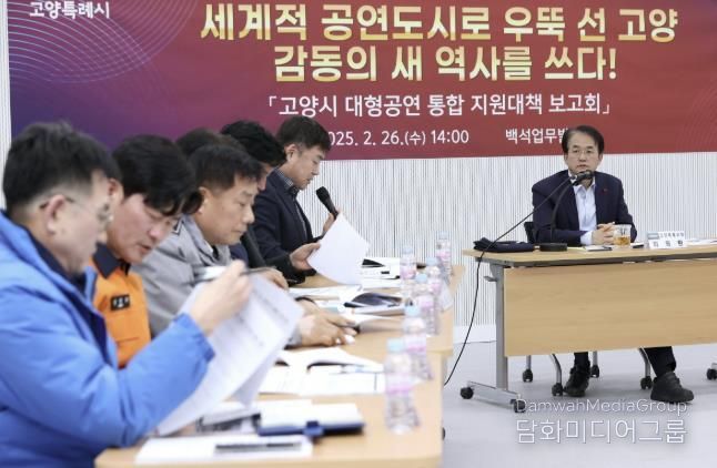 고양시 대형공연 통합 지원대책 보고회