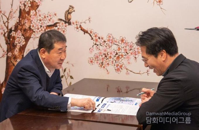 이재영 군수 이호 한국교통연구원 철도교통연구본부장 면담