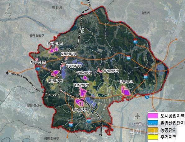 공업지역 현황도