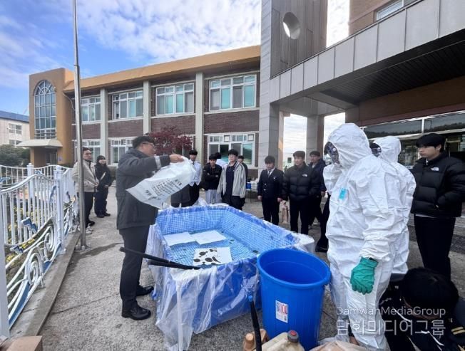 완도해경, 완도수고 학생들 대상 바다사랑 해양환경 교실 운영