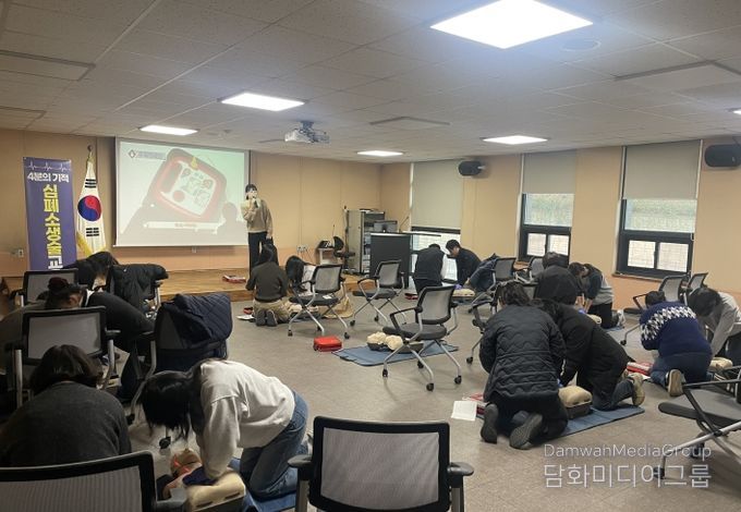홍천군보건소, 심폐소생술 및 응급처치 교육 진행