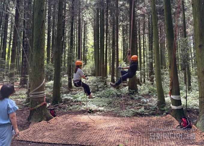 붉은오름휴양림 내 모험숲