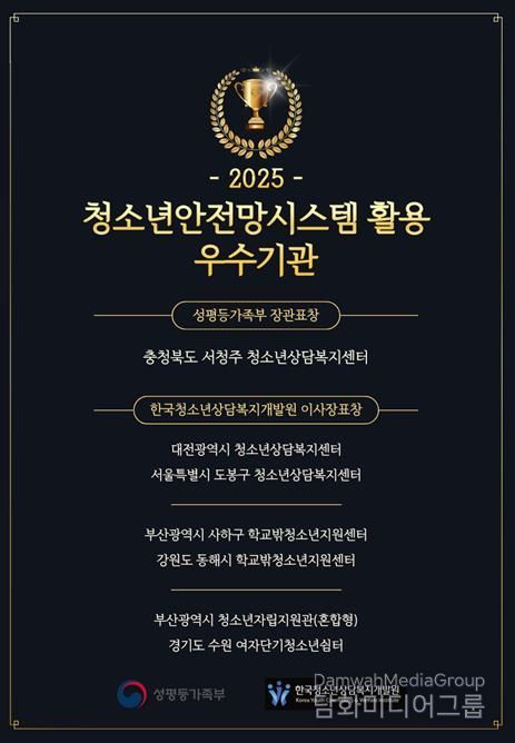 동해시학교밖청소년 지원센터 표창수상