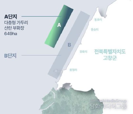 주꾸미 산란서식장 조성 위치도(고창군 해역)