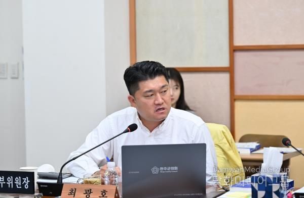 완주군의회 최광호 의원, CCTV 회선 구조 개선 요구