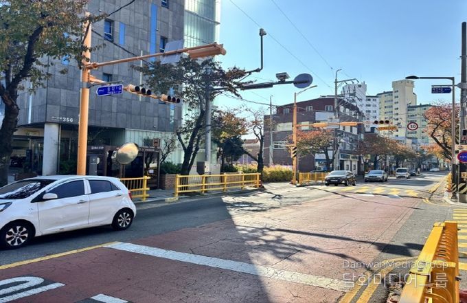동구 초등학교 통학로 울타리를 방호울타리로 교체
