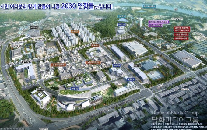 순천시 연향들 도시개발사업 조감도