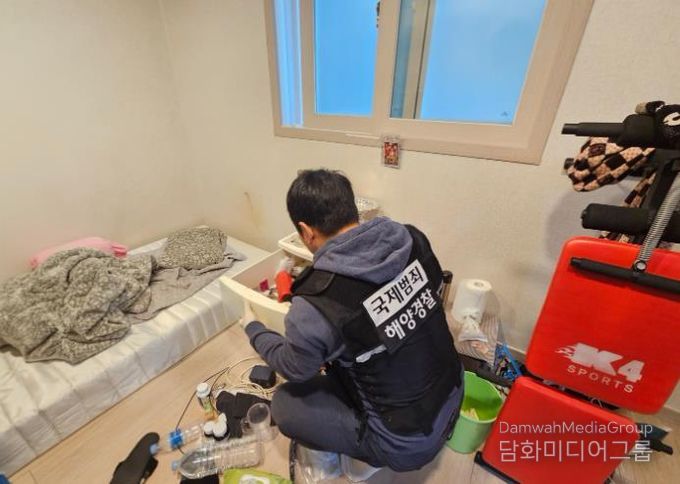 도서지역 마약 흐름 끊어낸 완도해경.. 마약류관리법위반 외국인선원 등 15명 검거