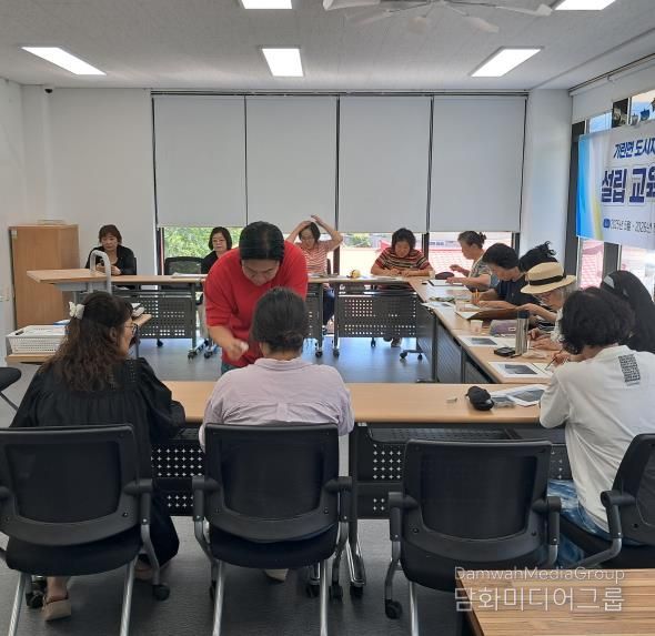 인제군 기린면 도시재생현장지원센터, 어반스케치 전시회 개최