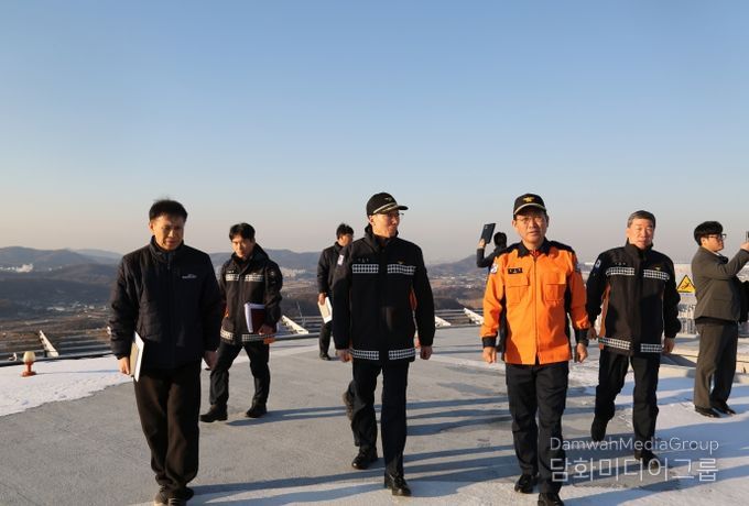 충남소방본부, 도내 최고층 건축물 ‘펜타포트’ 안전관리 현장 점검