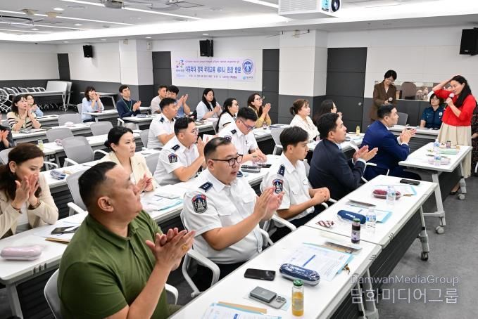 몽골경찰청 관계자들 아동학대 예방·홍보 국제교류