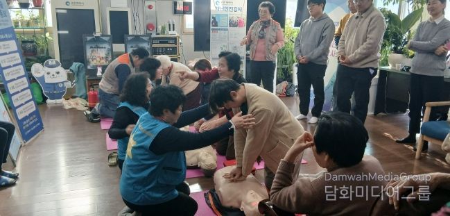 ‘복사골 경로당 어르신들과 소방 안전 훈련’