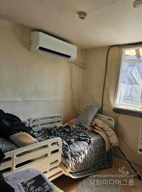 건강관리 취약계층 가구에 설치된 한파 대비 냉난방기