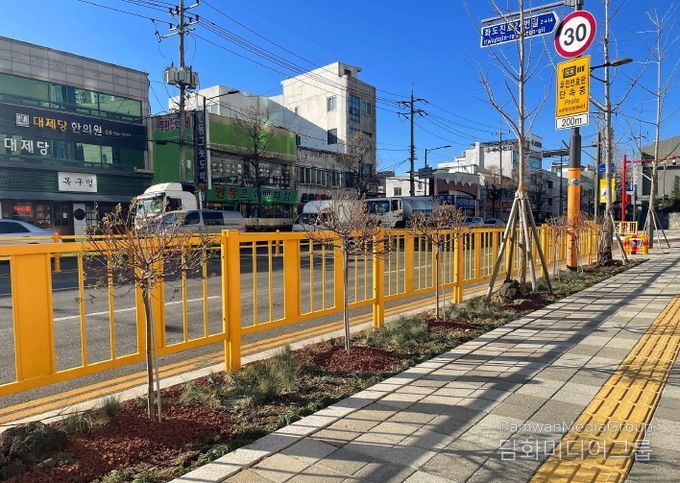 인천 동구, 새천년·화도진로 가로녹지 조성 완료