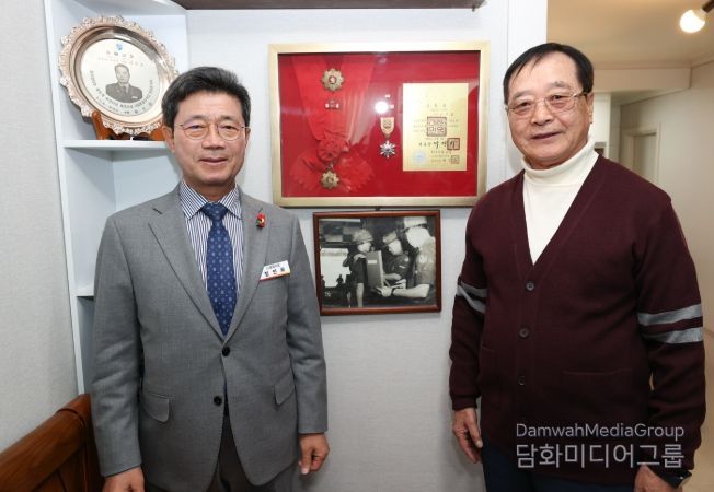 광양시, 호남 지역 유일 생존 태극무공훈장 수훈자 위문