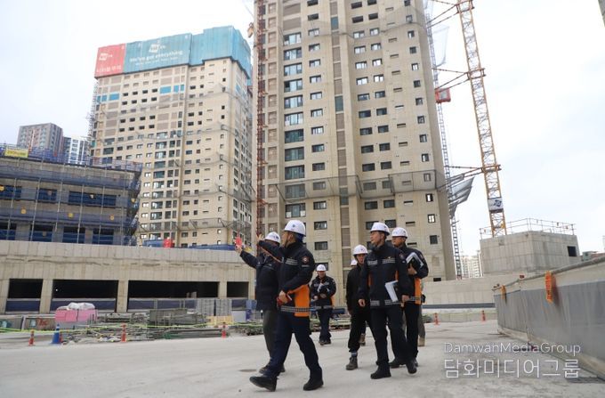 계양소방서, 겨울철 고층건축물 공사현장 대상 관서장 현장예찰