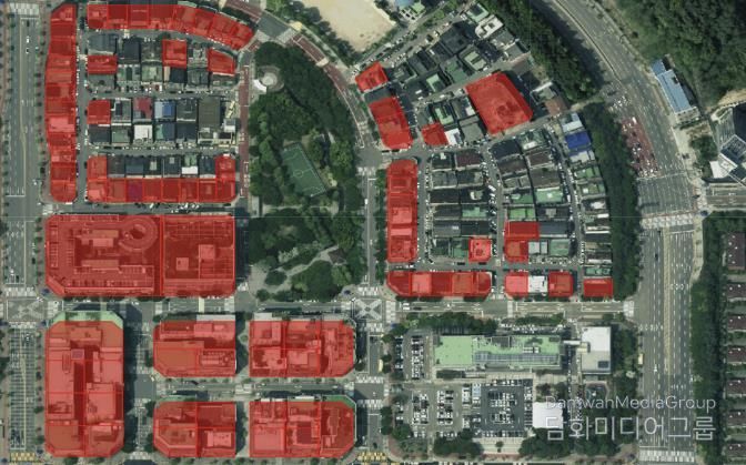 구갈상점가 확대 후 구역도