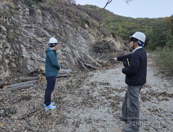 벌채지 점검 모습