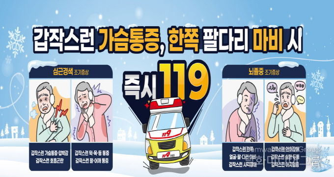 구리시, 겨울철 뇌졸중·심근경색 예방을 위해 건강관리 당부