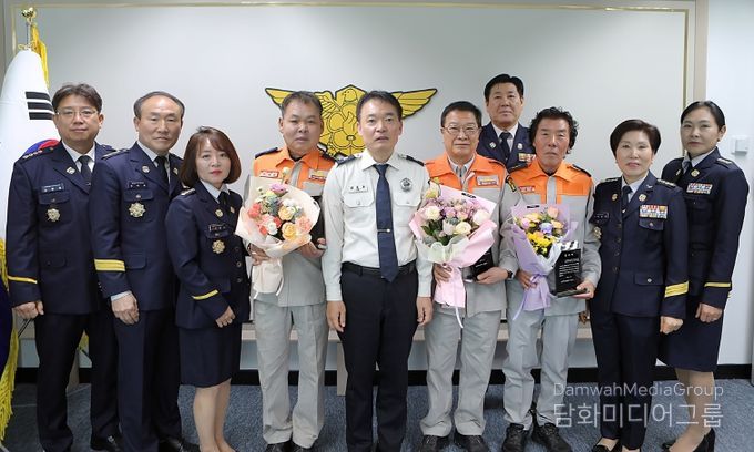 대전소방본부, 퇴임 의용소방대원에 감사패