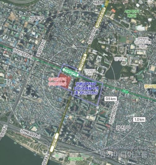 건대입구역지구 지구단위계획 구역