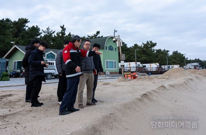 강릉시, 고파랑·너울성 파도에 따른 해변 침식에 신속 대응