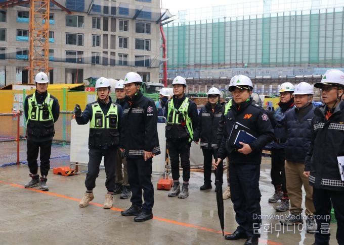 광명소방서, 5R구역 대형 공사장 관서장 현장안전지도 실시