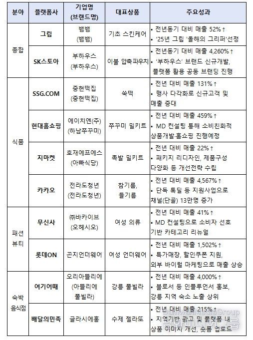 플랫폼사별 우수 사례