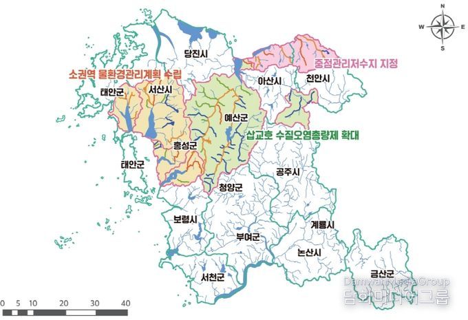 충남연구원, 하천 수질현황 진단