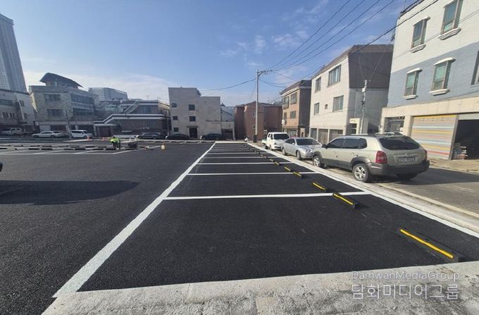 청주시, 흥덕구에 공영주차장 5개소 설치 완료. 사진(가경동 노외주차장)