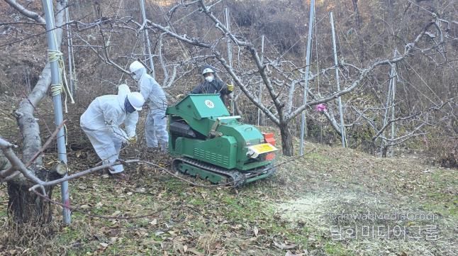 상주시, 영농부산물 파쇄로 산불 제로화에 박차