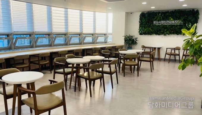 광명시정신건강복지센터 내부 전경.