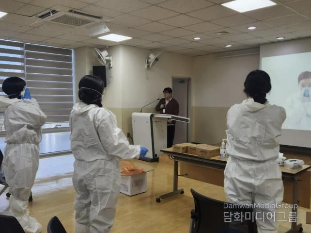 동두천시보건소, 감염병 발생 대비 개인보호구 착·탈의 실습 실시
