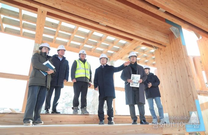 목재친화도시 조성사업 현장 방문