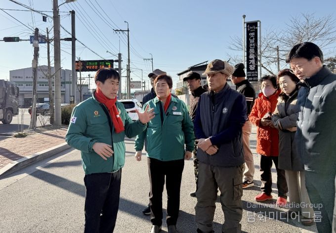 백현조 산업건설위원장, 북구 연암교차로 교통안전 민원 후속 현장 점검