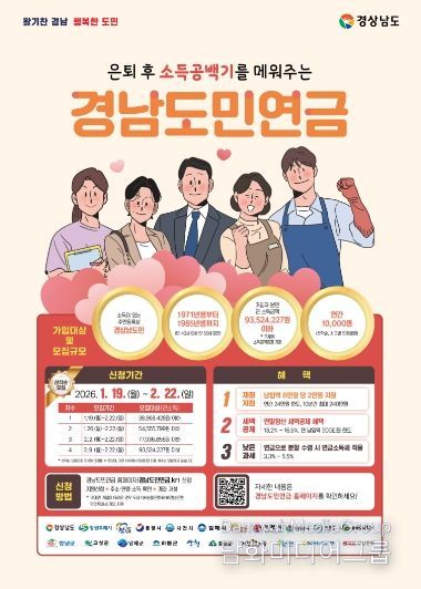 합천군‘경남도민연금’가입자 모집, 노후 준비 돕는다