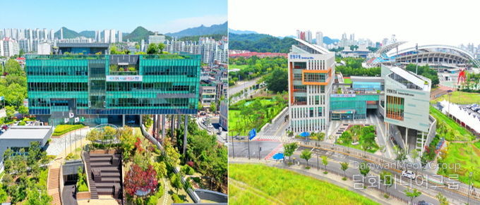 상록구청(왼쪽), 단원구청(오른쪽) 전경