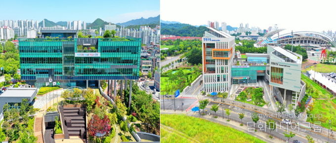 상록구청(왼쪽), 단원구청(오른쪽) 전경