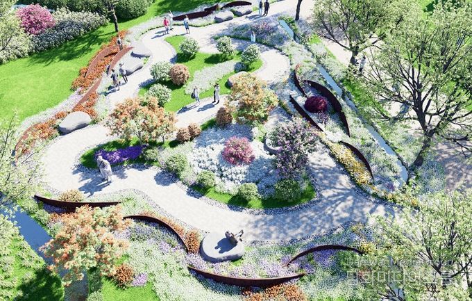 숲 조감도 예시-적금도