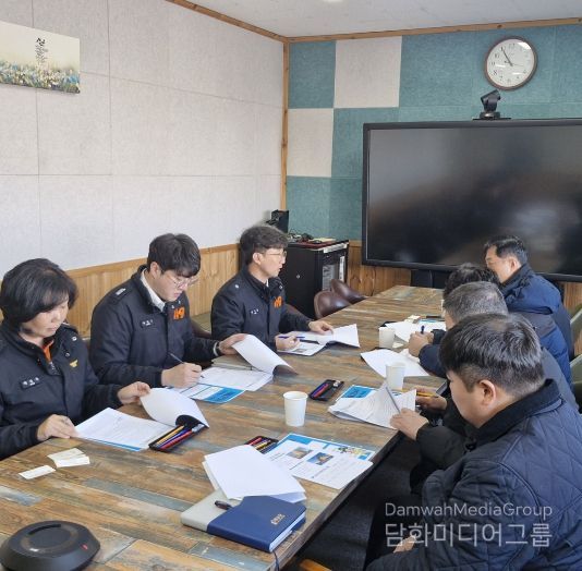 겨울철 화재 위험 선제 대응..해남소방서 대형공사장 관계인 간담회 추진