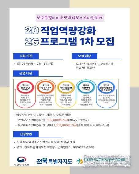 2026년 직업역량강화 프로그램 1차 모집