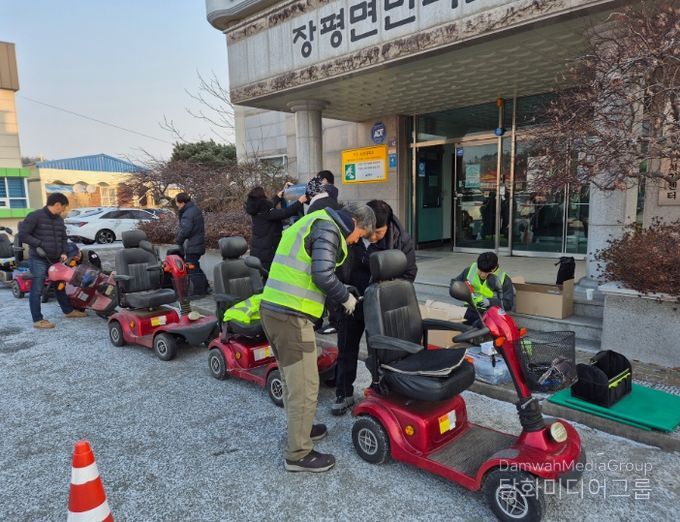 전동스쿠터, 전동휠체어, 4륜 오토바이 조명등 설치